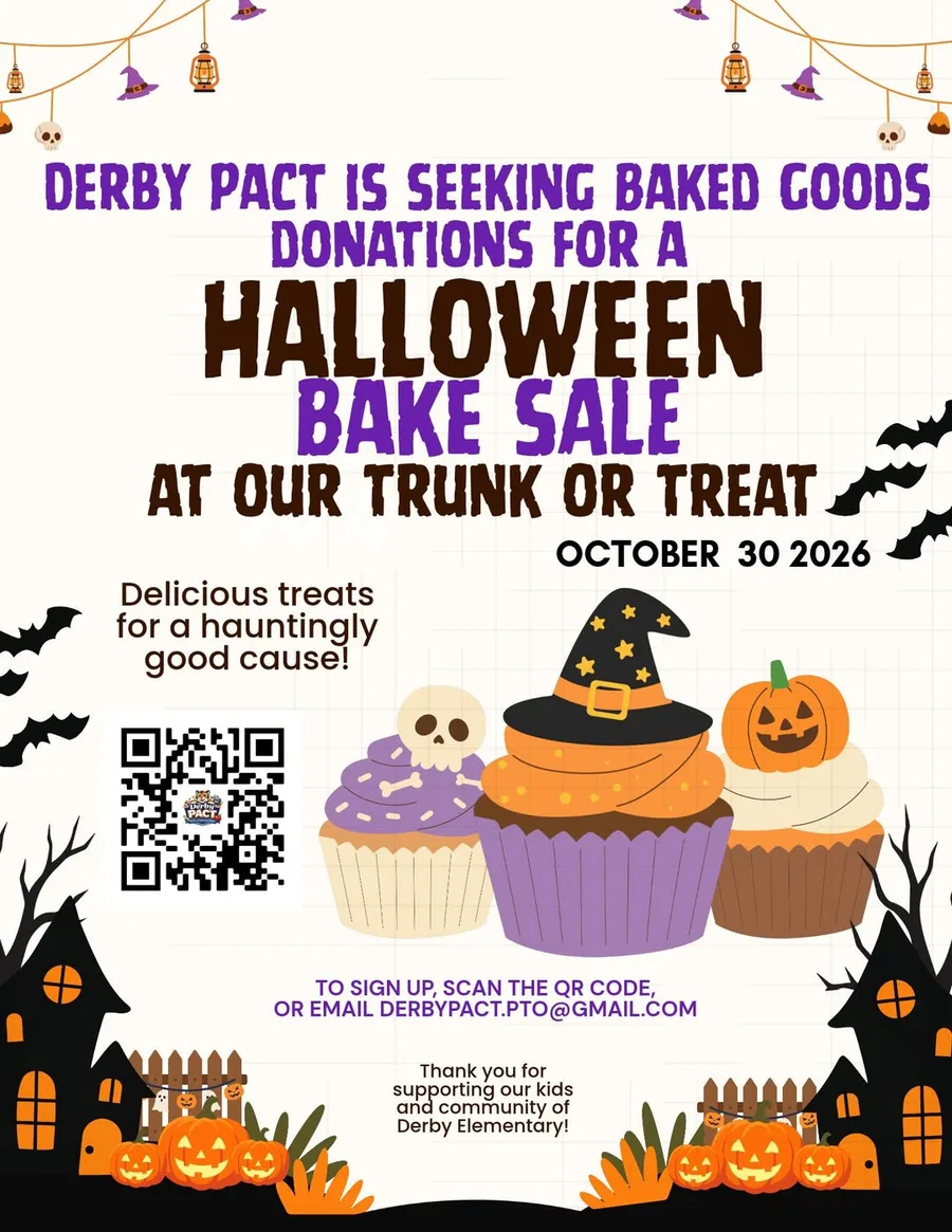 Halloween bake sale flyer